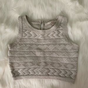 Knitted crop top